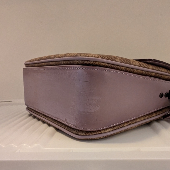 Coach Cassie 19 in Soft Lilac and Tan with Pewter hardware - Picture 2 of 13